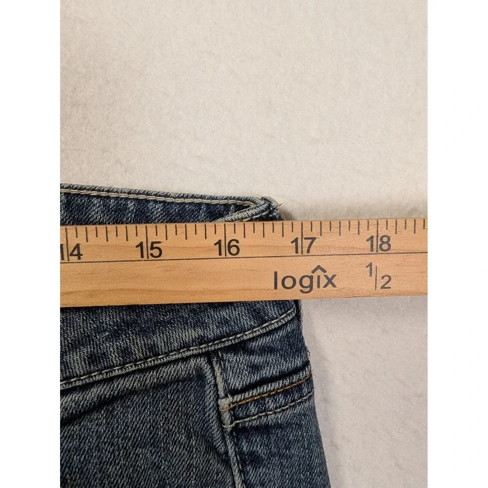 American Eagle Womens Jeans Sz 12 Long Favorite Boyfriend Stretch Medium Blue